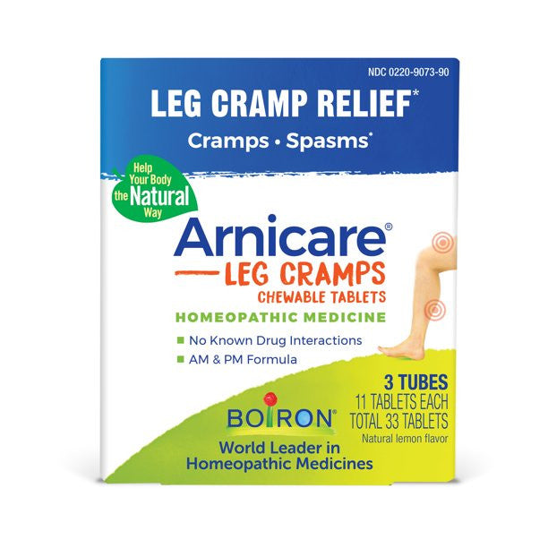 Boiron Arnicare Leg Cramps Relief Homeopathic Medicine Tablets, 33 Ea